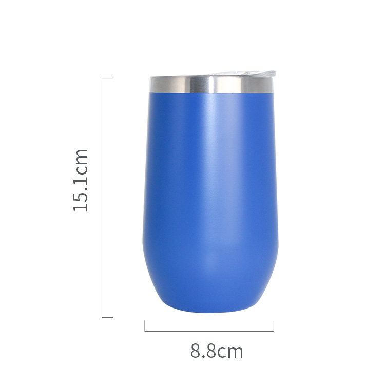 16.5オンスカスタムステンレス鋼コーヒーマグ二重壁卵ワインカップ蓋付きトラベルワインタンブラー