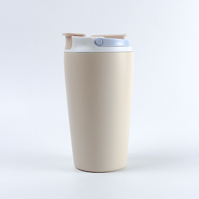 12オンスの二重壁18/8ステンレス鋼コーヒーマグ、二重飲み蓋付き