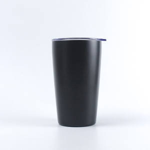 12オンス二重壁18/8ステンレス鋼コーヒーマグ、簡単にきれいな蓋付き