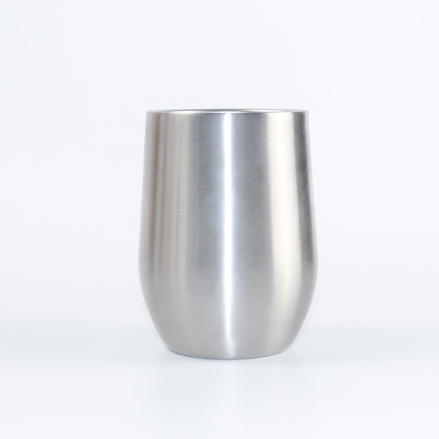 12オンスカスタムステンレス鋼コーヒーマグ二重壁卵ワインカップ蓋付きトラベルワインタンブラー