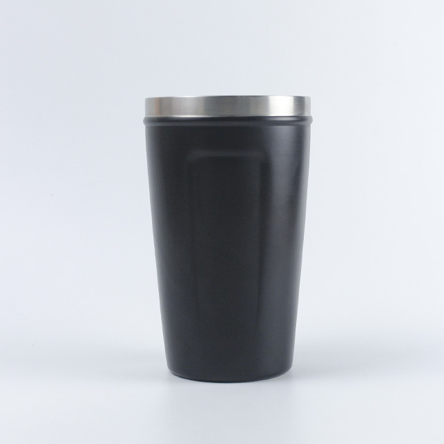 12オンスクラシックステンレス鋼二重壁断熱カスタムロゴコーヒータンブラートラベルマグ蓋付き