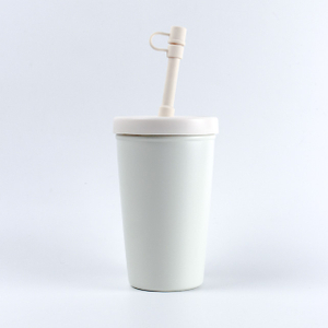 12オンスの二重壁ステンレス鋼の蓋とストローが付いているカスタムロゴのコーヒータンブラーの卸売