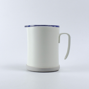 13オンスのステンレス鋼二重壁真空コーヒーマグ卸売、シリコンコースターと蓋付き 