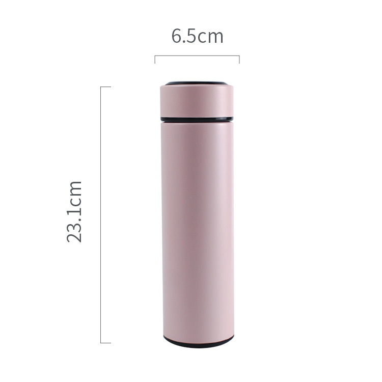 15オンスデジタルサーマルボトルステンレス鋼二重壁スマート保温水ボトル魔法瓶フラスコ