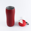 12オンスのカラーリングされた環境に優しいステンレススチール断熱魔法瓶シェーカーボトル、蓋とストラップ付き 