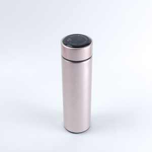 電気めっきペイント 15 オンスデジタルサーマルボトルステンレス鋼二重壁スマート保温水ボトル魔法瓶フラスコ