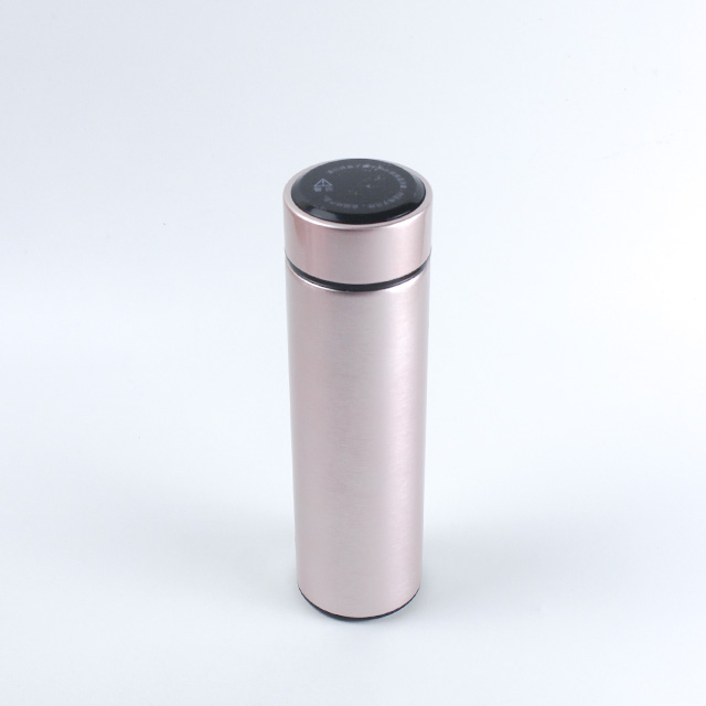 電気めっきペイント 15 オンスデジタルサーマルボトルステンレス鋼二重壁スマート保温水ボトル魔法瓶フラスコ