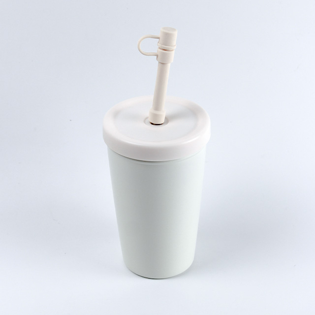 12オンスの二重壁ステンレス鋼の蓋とストローが付いているカスタムロゴのコーヒータンブラーの卸売