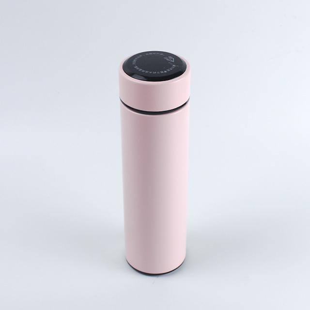 15オンスデジタルサーマルボトルステンレス鋼二重壁断熱ウォーターボトル温度表示リマインダー付き 